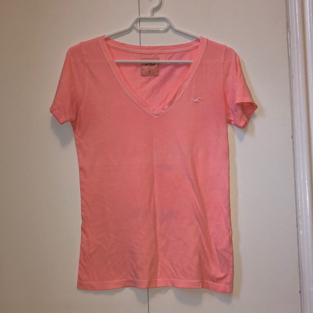 Peach Pink Hollister Tee Shirt